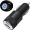 Mikinona Cargador de Coche USB Doble 2 para Móvil Cargador Rápido de Aleación de Aluminio 2A Tamaño Compacto 6X6X25Cm Compatible Tablets y Color Plata