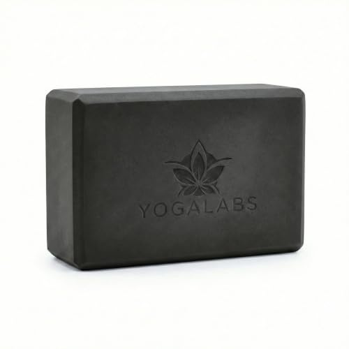 YOGALABS Yoga Block, EVA Schaum, rutschfest, Pilates & Fitness | Formstabiler Yogablock, ca. 23 × 15 × 7,5 cm – leicht & handlich für Dehnung, Balance, Pilates und Fitness