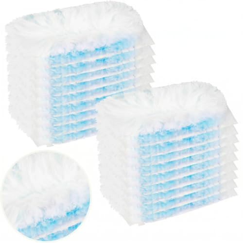 Hywean Hsafe 20 Pack Fluffy Dusters Refills Dust Magnet Refills | Disposable Heads Traps & locks dust and dirt, Magic Duster for Cleaning Furniture, Blinds, Car, Keyboards, Office