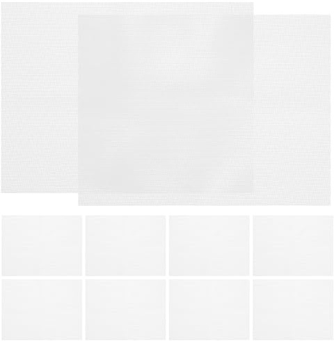 Homoyoyo 10pcs Food-grade Silicone Dehydrator Mesh Tray Liners Nonstick Steamer Oven Pads for Dehydrators Microwaves and Steamers Oil- Reusable Fine Mesh for Even Airflow