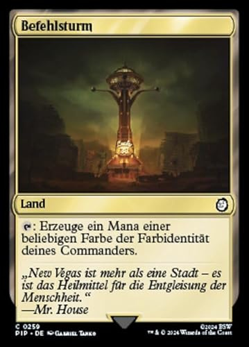 Befehlsturm PIP-259 Common Deutsch Boosterfrisch - Universes Beyond: Fallout - mit ReCollectibles-Versandschutz - für Magic/MTG