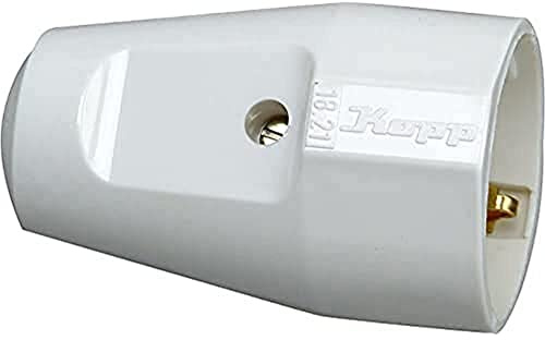 Kopp 182102006 Kunststoff-Schutzkontakt-Schalenkupplung, arktis