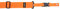 DiMarzio DD2200OR - Cliplock Guitar Strap - Orange