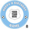 Man City Football Team Personalised Edible Icing Cake Topper - Round Square Rectangle Costco Cupcake Toppers