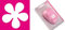 efco Retro Flower, pink, 58 x 56 mm