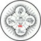 Meinl Cymbals Benny Greb Drum Practice Pad 6 Zoll (15,24cm) Schlagzeug Trommel Übungspad – Medium Rebound, natürliches Spielgefühl – Schlagzeug Zubehör, Weiß (MPP-6-BG)