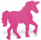 SES Deutschland 06095 - Bügelperlen-Stiftplatte Einhorn, ‎18.82 x 0.69 x 13.37 cm, Pink
