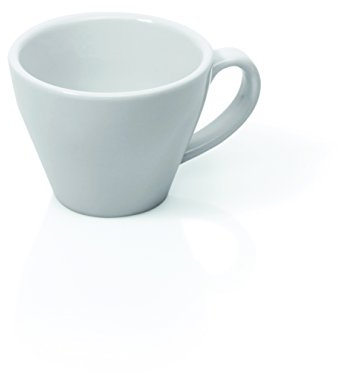 Tasse für Espresso doppio aus Porzellan in weiß/für Kaffeespezialitäten in klassischem und zeitlosem Design genießen/Inhalt: 0,18 Liter, Höhe: 6,5 cm, Durchmesser: Ø 8,5 cm