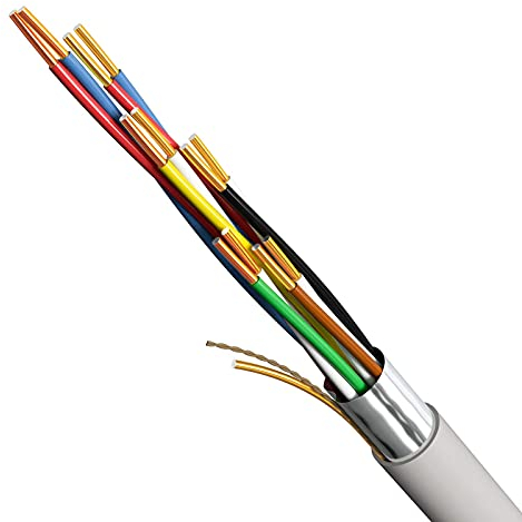 HB - Cavo telefonico digitale, 50 m, 6 x 2 x 0,6 J-Y (ST) Y, 12 fili, linea telefonica