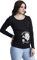 M.M.C. Best Mom Ever – vêtement de maternité Mignon et Rigolo T Shirt à Motif pour la Grossesse Femme Haut Humour, à Manches Longues (Noir, Large)