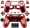 Special Custom Full Housing Shell Case Cover con botones para PS4 para Sony PlayStation 4 DualShock 4 controlador inalámbrico – cromado rojo