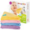 Little Gubbins 20 Reusable Baby Wipes + Free Laundry Bag | Soft 20x20cm Washable Cloths for Faces, Hands, Feeding & Cleaning | Weaning Essential | Perfect Newborn Gift