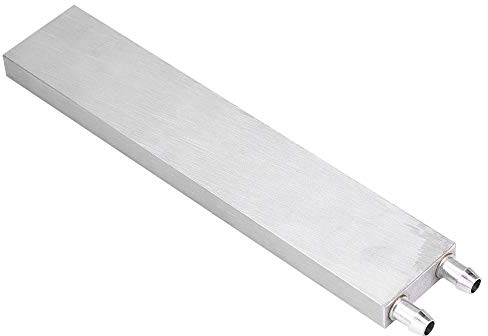 Bewinner Water Cooling Block Aluminum for Liquid Water Cooler Heat Sink System Silver CPU Radiator Water Cooling Block Liquid Water Cooler Heat Sink for PC Laptop (40 * 200 * 12mm)