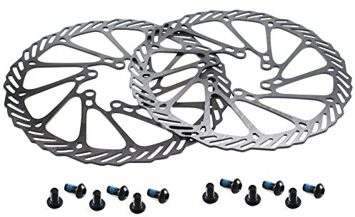 CYSKY 203mm Fahrrad Bremsscheibe 2 Stück Scheibenbremse Fahrrad mit 12 Schrauben für die meisten Fahrrad Rennrad Mountainbike BMX MTB