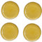 Set di 4 Piatti Concerto Rose e Tulipani 20cm - Giallo ocra