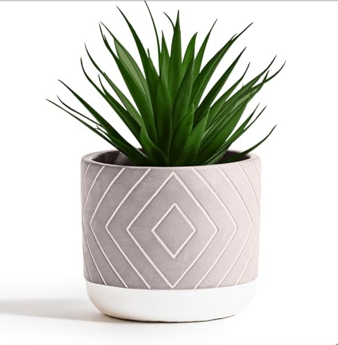 Kurrajong Farmhouse 8 x 4.5 Beautiful Fake Plant | Artificial Potted Plant Decor | Faux Artificial Succulent Plants Potted for Home Decor Indoor