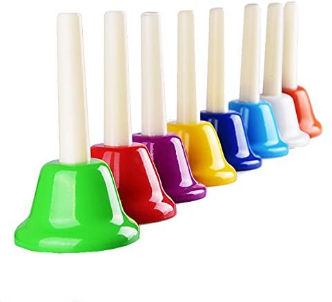 campane musicali Kit di campane a mano per bambini, ragazzi, adulti, usato per festival, insegnamento musicale, coro della chiesa, matrimonio, festa di famiglia