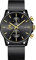 GOLDEN HOUR Orologi da polso da uomo, alla moda, sportivi, analogici, al quarzo, in acciaio inox, impermeabile, cronografo, data automatica (New Gold Black)