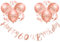 Happy 60th Birthday Banners Rose Gold Women 60th Birthday Banner Bunting Personalized Including 12 Pack 12” Latex Printed Balloons Women 60 Decorations Supplies