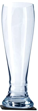 silwy® Magnetgläser, feine Kristallgläser mit perfekt integrierten Magneten und metallischen Nano-Gel-Untersetzern (Weizenbier // 0,5 Liter)