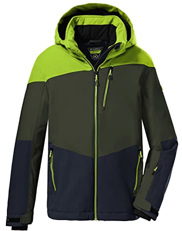 Killtec Jungen Ksw 161 Bys Jckt Skijacke Funktionsjacke mit Kapuze und Schneefang, apfel, 152 EU