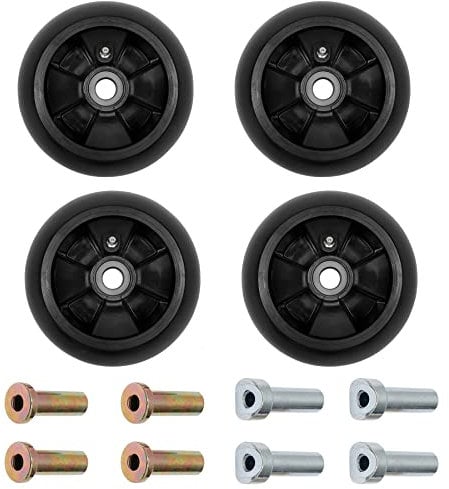 Deck Wheel Kit 4PCS Compatible with John Deere 48 54 60 72 Deck Lawn Mowers Replace Part# AM125172