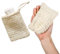 2 Pezzi Porta Shampoo Solido,Porta Sapone Solido,sacchetti per sapone biologici, in Sisal Rete per sapone naturale Naturale Lino Antiscivolo Sapone Bag Schiuma