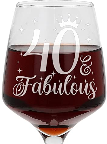 Always Looking Good Grand verre à vin gravé au laser pour femme 400 ml Cadeau d'anniversaire 400 ml