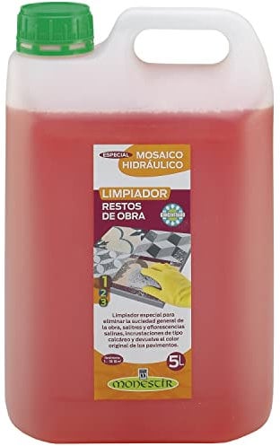 Monestir - Limpiador Restos Obra, Especial Mosaico Hidráulico - 5 Litros
