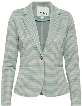 ICHI IHKATE Cameleon BL Blazer d'affaires décontracté, Ether (144506), M Femme