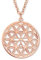 VIASOUL® Halskette Blume des Lebens II Lebensblume Kette für Damen I Flower of Life Anhänger I Mit 585er Gold überzogen I Die Blumen Kette (Rose)