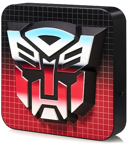 numskull Offizielle Transformers 3D-Logo-Schreibtischlampe/Wandleuchte für Schlafzimmer, Büro, Zuhause, Studium, Arbeit - Offizielles Transformers-Merchandise