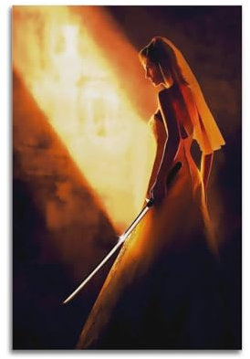 VZRSQZK Kill Bill Filmposter, dekoratives Gemälde, Leinwand-Wandposter und Kunstdruck, modernes Familienschlafzimmer-Dekor-Poster, 20 x 30 cm