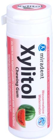 Miradent Xylitol Chewing Gum Wassermelone 30 stk