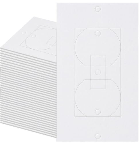 ANNJUC Steckdosen-Isolatoren, Zugluftdichtungen, 100 Stück Isolierpads für elektrische Steckdosen, EVA-Schaum-Dichtung für Wand, Schaltersteckdosenabdeckung, einfache Installation