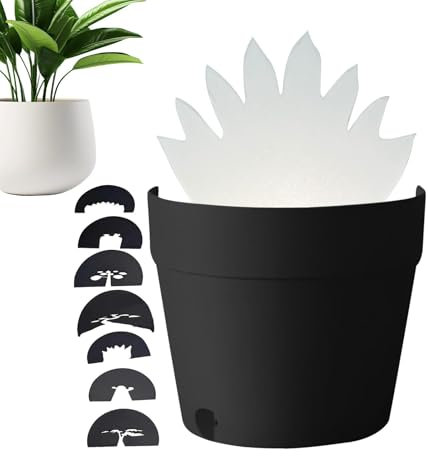 Proyección de luz para macetas | Lámpara Led Recargable Para Maceta | Decoración de jardín LED | Lámpara para maceta novedosa | Maceta iluminada Tributos únicos a las plantas para los amantes de la