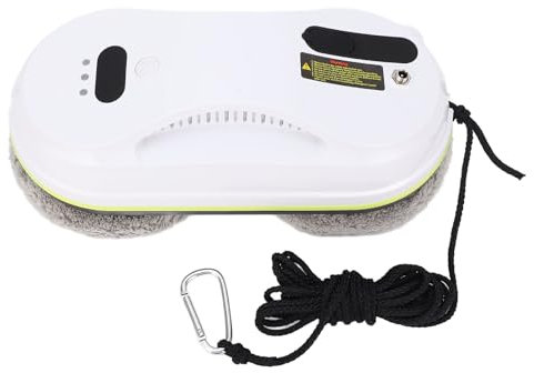 Xiuganpo Robot de Limpieza de Ventanas Inteligente, Robot de Limpieza con Control Preciso del Agua con Pulverizador de Agua de Atomización Ultrasónica, Ruta de Limpieza en (Enchufe de la