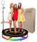 ERSINIAN 360-Grad-Fotoautomat für Partys, mit Ringlicht-Selfie-Haltern, App-/Fernbedienung, 360-Grad-Kamerakabine für die Cheristmas-Hochzeit, für 1–4 Personen,A-115CM