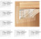 6PCS Klebehaken Selbstklebende Regalhalterung, Transparenter Regalstützen, Doppelreihig Regalbodenträger Fachbodenträger Ohne Bohren, Halter für Einlegeböden zum Kleben