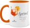 Tasse Tassen 325ml - Statement - Geschenk Aperol wäre mir jetzt auch lieber I Alkohol Geschenkidee Aperol Spritz Geschenk mit Name - 325 ml - Orange - glas kaffeetasse und aperolgläser
