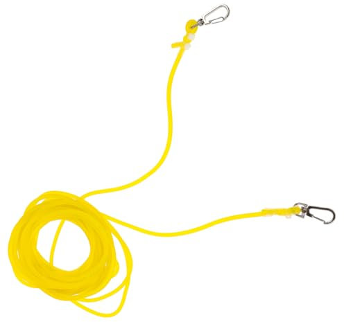 BESPORTBLE Corde manquante à Haute élasticité dragonne Longe de pêche pour l'extérieur Longe de pêche protectrice Fronde Longe de canotage Longes à Outils pour Outils à Main Caoutchouc Yellow