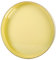 Simmer StRound Plastic Tray one Decorative, Round Plastic with Handles, Modern Vanity and Serving for Ottoman, Coffee table, Kitchen and Bathroom, Size 13 (Milk yellow)