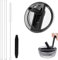 1 Pack 30 oz Tumbler Flip Straw Lid Suitable for Stanley Quencher H2.0 0.89L, Not Fit to iceflow 0.89L, Tumbler Lid Sets with 2 Straws and 1 Cleaning Brush -Removable, Easy to clean
