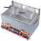 Friggitrice a gas professionale da 10L/20L, in acciaio inox, da banco, a propano acciaio inox, da banco, a propano e GPL, a doppio slot, per cucina, ristorante, patatine fritte, con cestello