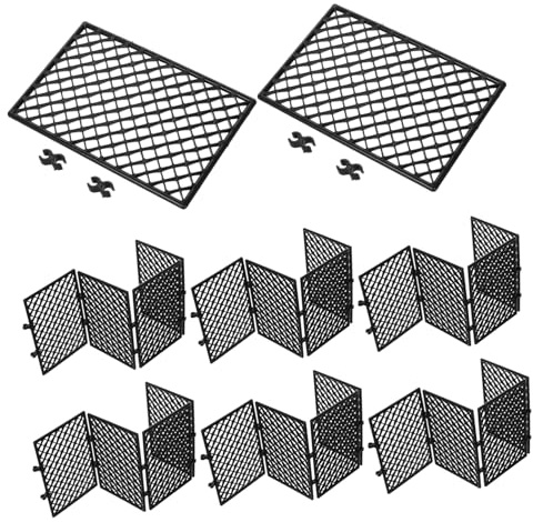 Mikinona 30pcs Rc Car Garage Assembly Mesh Panels for DIY Drift Field Layout Construction Fit for Various Remote Control Models Realistic Detailing for Hobbyists