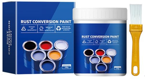 SMELEYOU Rust Converter Paint with Brush Rust Converter for Metal Long-Lasting Prevention & Protection for Iron Fences Doors and Windows