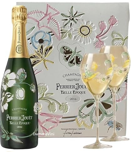 Perrier Jouet Belle Epoque 2016 con 2 bicchieri by Marcin Rusak Studio- 750ml