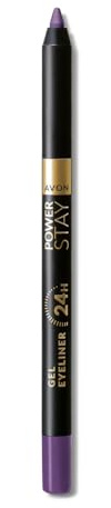 AVON Power Stay Matita Occhi Gel 24 Ore Ultraviolet | Eyeliner gel waterproof a lunga tenuta, colore intenso e tratto preciso resistente alle sbavature, tonalità Ultraviolet