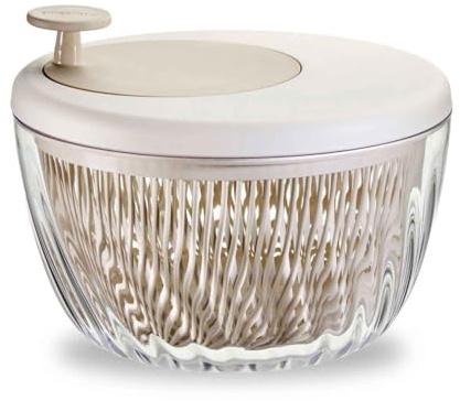 Guzzini Centrifuga Insalata con Coperchio Argilla Scuro