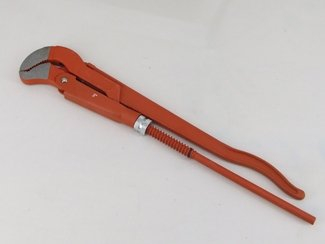 Rohrzange 2 Eckrohrzange Rohr Zange Wasserpumpenzange rot